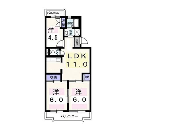 ストークマンション 306｜千葉県柏市緑台(賃貸マンション3LDK・2階・60.01㎡)の写真 その2