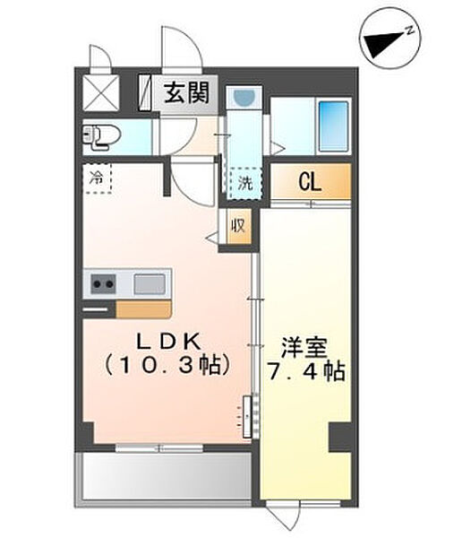 プランドール 103｜千葉県柏市豊四季(賃貸マンション1LDK・1階・40.46㎡)の写真 その2