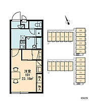 レオパレスサンクレール柏B 102 ｜ 千葉県柏市逆井5丁目16-7（賃貸アパート1K・1階・23.18㎡） その18