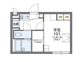 レオパレスMASUDAIII 205 ｜ 千葉県柏市高田1088-2（賃貸アパート1K・2階・19.87㎡） その2