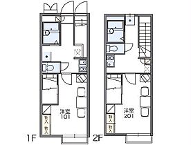 レオパレスグリーンタカタ 202 ｜ 千葉県柏市高田505-2（賃貸アパート1K・2階・26.08㎡） その2