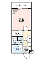 サンワハイツ柏の葉 204 ｜ 千葉県柏市花野井717-69（賃貸アパート1K・2階・22.90㎡） その2