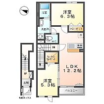 スキャリオン 202 ｜ 千葉県流山市平和台5丁目450-1（賃貸アパート2LDK・2階・57.84㎡） その2