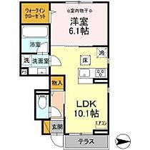 イルミナーレ 105 ｜ 千葉県流山市大字加461-3（賃貸アパート1LDK・1階・40.69㎡） その2