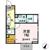 D-Clair 102 ｜ 千葉県柏市南柏1丁目6-11（賃貸アパート1K・1階・24.96㎡） その2