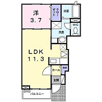 リヴェール 102 ｜ 千葉県柏市南逆井3丁目13-75（賃貸アパート1LDK・1階・37.13㎡） その2