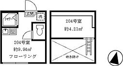 ティ・アーモ オーシャン ワンルームの間取図画像