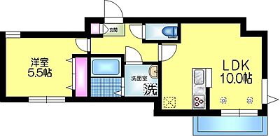 間取り：★1フロア1住戸★