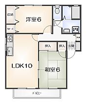 セジュール大原II  ｜ 徳島県徳島市大原町千代ケ丸（賃貸アパート2LDK・2階・55.44㎡） その2