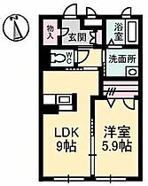 徳島県徳島市大和町１丁目（賃貸マンション1LDK・2階・40.50㎡） その2