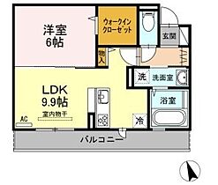 徳島県徳島市沖浜東２丁目（賃貸アパート1LDK・3階・41.29㎡） その2