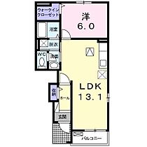 徳島県小松島市金磯町（賃貸アパート1LDK・1階・45.34㎡） その2