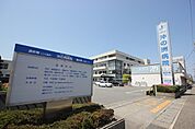 病院「なぎさ会沖の洲病院まで1963m」