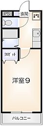 ラフィーネ・オキノハマ 1Kの間取図画像