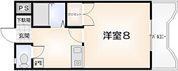 ヴィゴラス壱番館 1Kの間取図画像