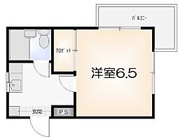 カレッジハウスブンリ 1Kの間取図画像