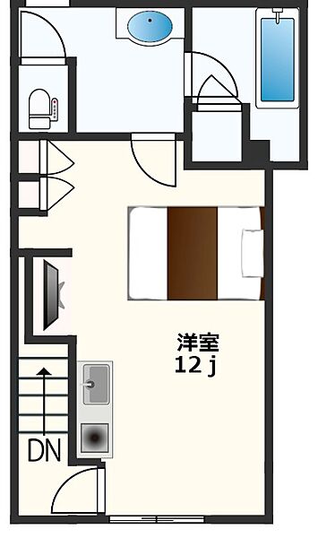 サニースクエアP-1 501｜徳島県徳島市南二軒屋町西山(賃貸アパート1R・2階・46.00㎡)の写真 その2