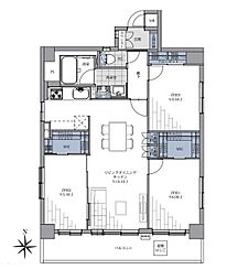 リモージュ南台 3LDKの間取図画像