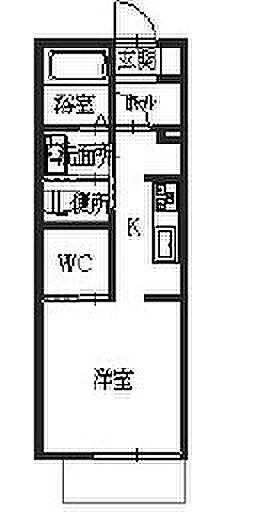 兵庫県神戸市垂水区旭が丘2丁目(賃貸アパート1R・1階・25.50㎡)の写真 その2