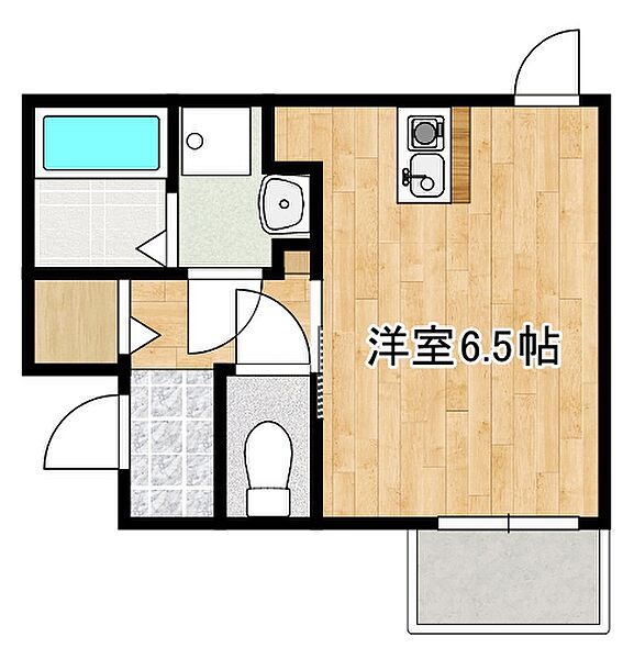 兵庫県神戸市東灘区本山中町3丁目(賃貸マンション1R・1階・25.00㎡)の写真 その2