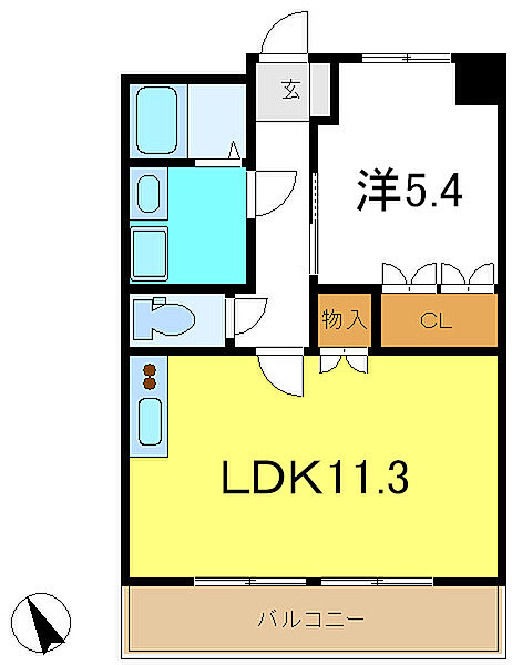 兵庫県加東市上滝野(賃貸アパート1LDK・2階・41.06㎡)の写真 その2