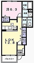 兵庫県姫路市新在家2丁目（賃貸アパート1LDK・1階・46.49㎡） その2