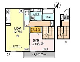 兵庫県姫路市大津区北天満町（賃貸アパート1LDK・2階・52.64㎡） その2