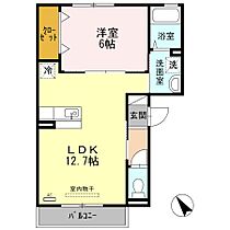 兵庫県三木市大塚（賃貸アパート1LDK・3階・42.72㎡） その2