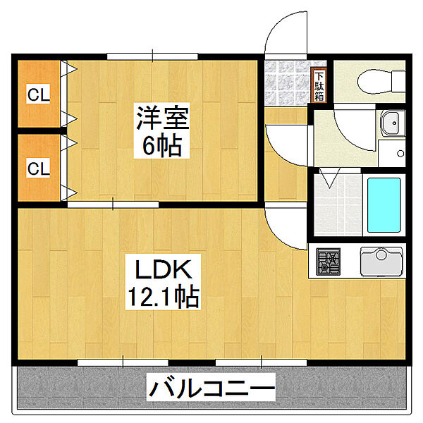 ソルシオン 104｜茨城県つくば市研究学園4丁目(賃貸マンション1LDK・1階・42.00㎡)の写真 その2