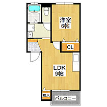 クラシオン 203 ｜ 茨城県つくば市春日3丁目（賃貸アパート1LDK・2階・36.89㎡） その2