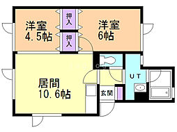 間取図画像 2LDK
