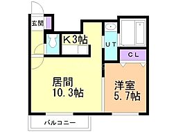 間取図画像 1LDK