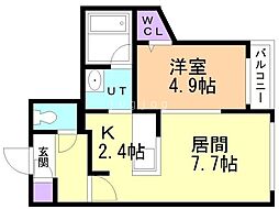 間取図画像 1LDK