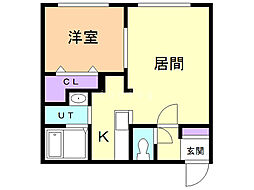 間取図画像 1LDK