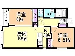 ノヴァ白石ーII 2階/-