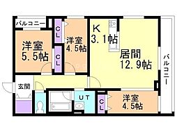 間取図画像 3LDK