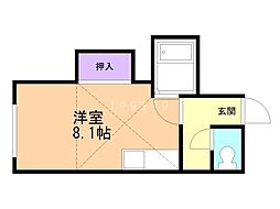サンビレッジ ワンルームの間取図画像
