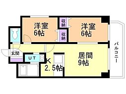 タイムプラザ 2LDKの間取図画像