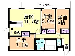 物件の間取り