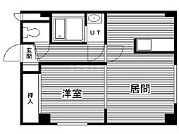 セレーナ南郷 1LDKの間取図画像