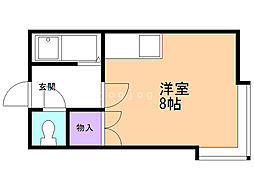 プリシアンス東札幌 1DKの間取図画像