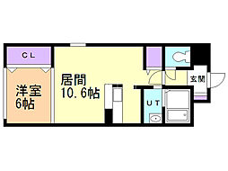 FLAT:T/G 1LDKの間取図画像