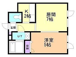 間取図画像 1LDK