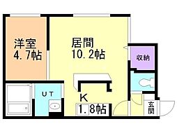 間取図画像 1LDK