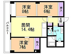 間取図画像 3LDK