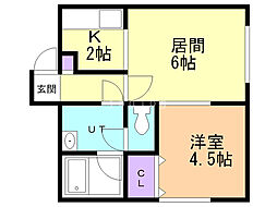 間取図画像 1LDK