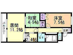 間取図画像 2LDK