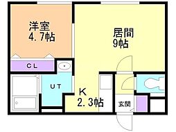 間取図画像 1LDK
