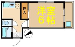 平井ロードサイド 1Kの間取図画像