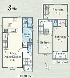 箱根ヶ崎東松原　新築戸建全3棟